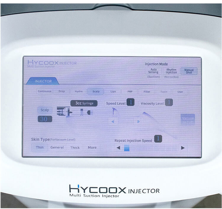 Hycoox multi needle injector
